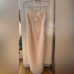 🛍️SALE🛍️Camila coelho cream Reyna lace bustier midi dress NWT SZ M